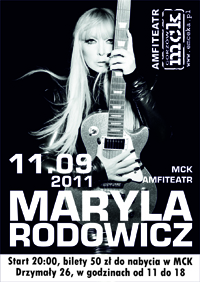 Grafika wpisu Maryla Rodowicz – Koncert w Amfiteatrze