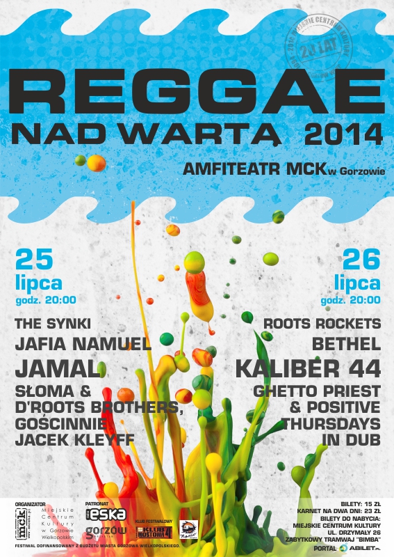 Grafika wydarzenia Reggae nad Wartą 2014