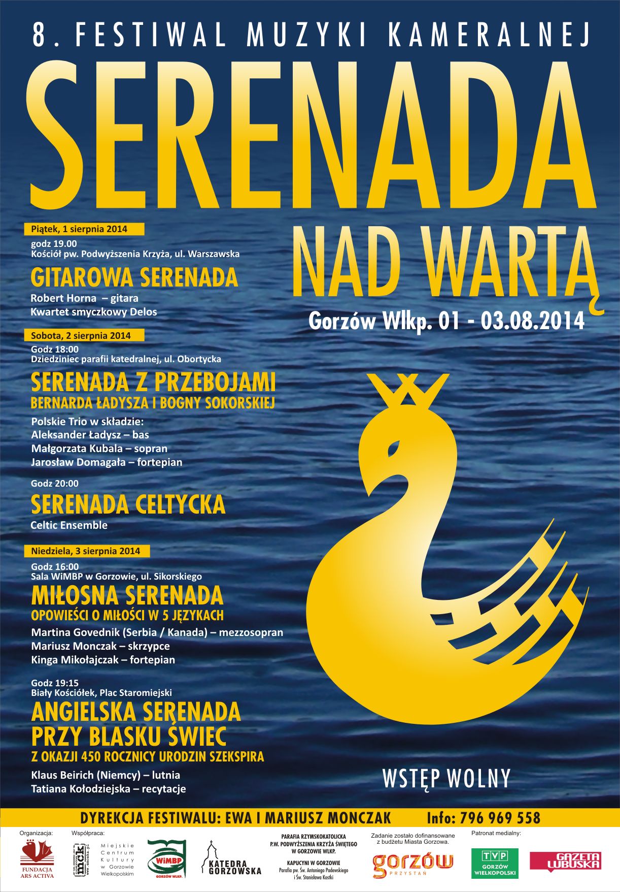 Grafika wydarzenia VIII Międzynarodowy Festiwal Serenada nad Wartą