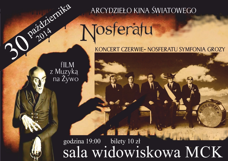 plakat koncert czerwie-nosferatu 2014