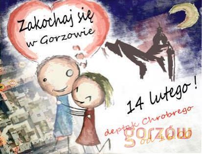 plakat "Zakochaj się w Gorzowie"