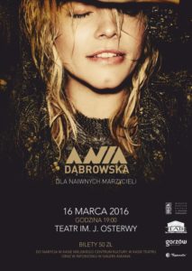 Grafika wpisu Ania Dąbrowska – koncert promujący najnowsze wydawnictwo