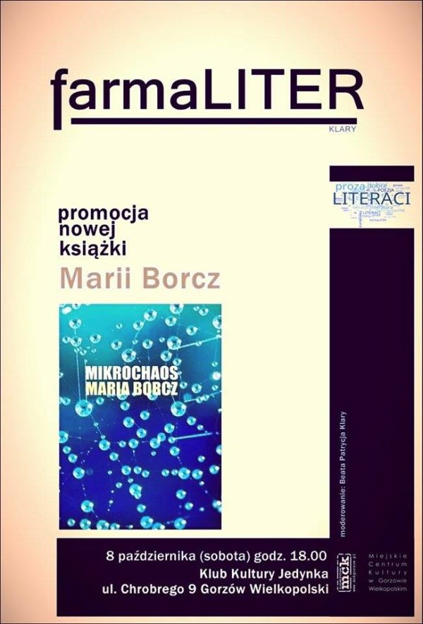 Promocja nowej książki Marii Borcz - "Mikrochaos"