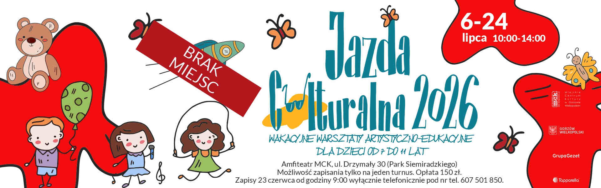 2026.07.06-24 Jazda Coolturalna 2026 brak miejsc baner