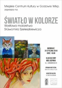 Grafika wpisu Wernisaż wystawy „Światło w kolorze”