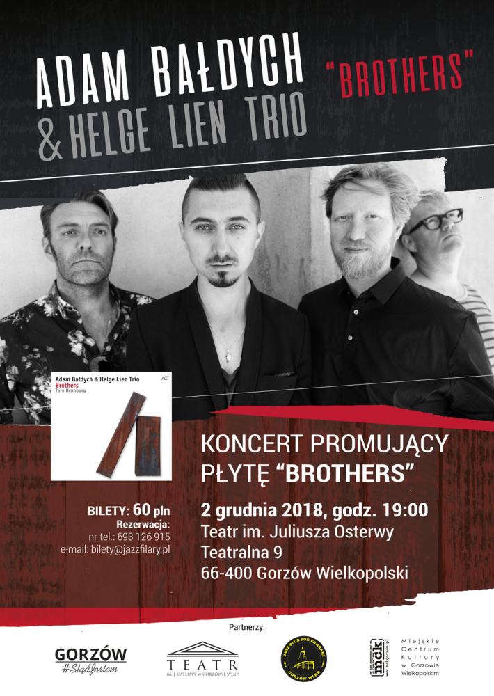 Grafika wpisu Koncert Adam Bałdych & Helge Lien Trio – „Brothers”