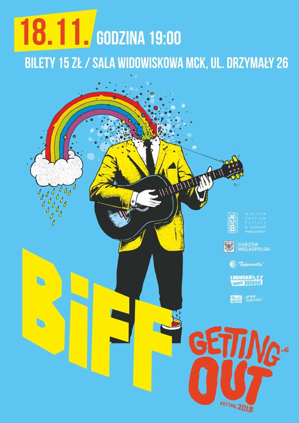 Grafika wydarzenia Koncert zespołu BiFF – gościa Getting Out Festival #6
