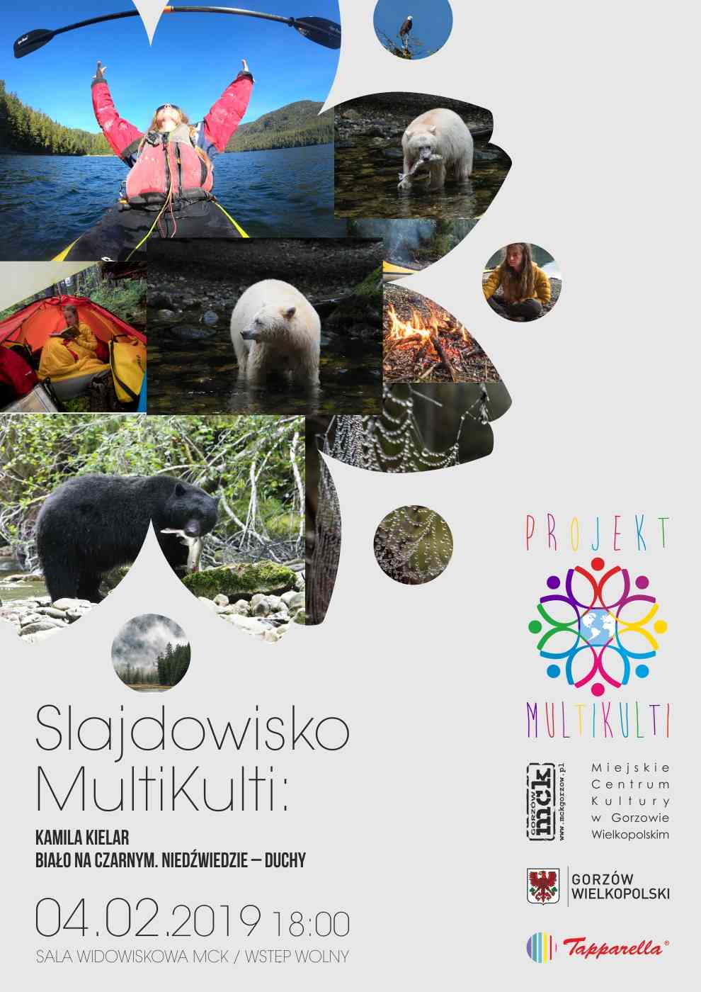 Grafika wydarzenia Slajdowisko MultiKulti: Biało na czarnym. Niedźwiedzie – duchy
