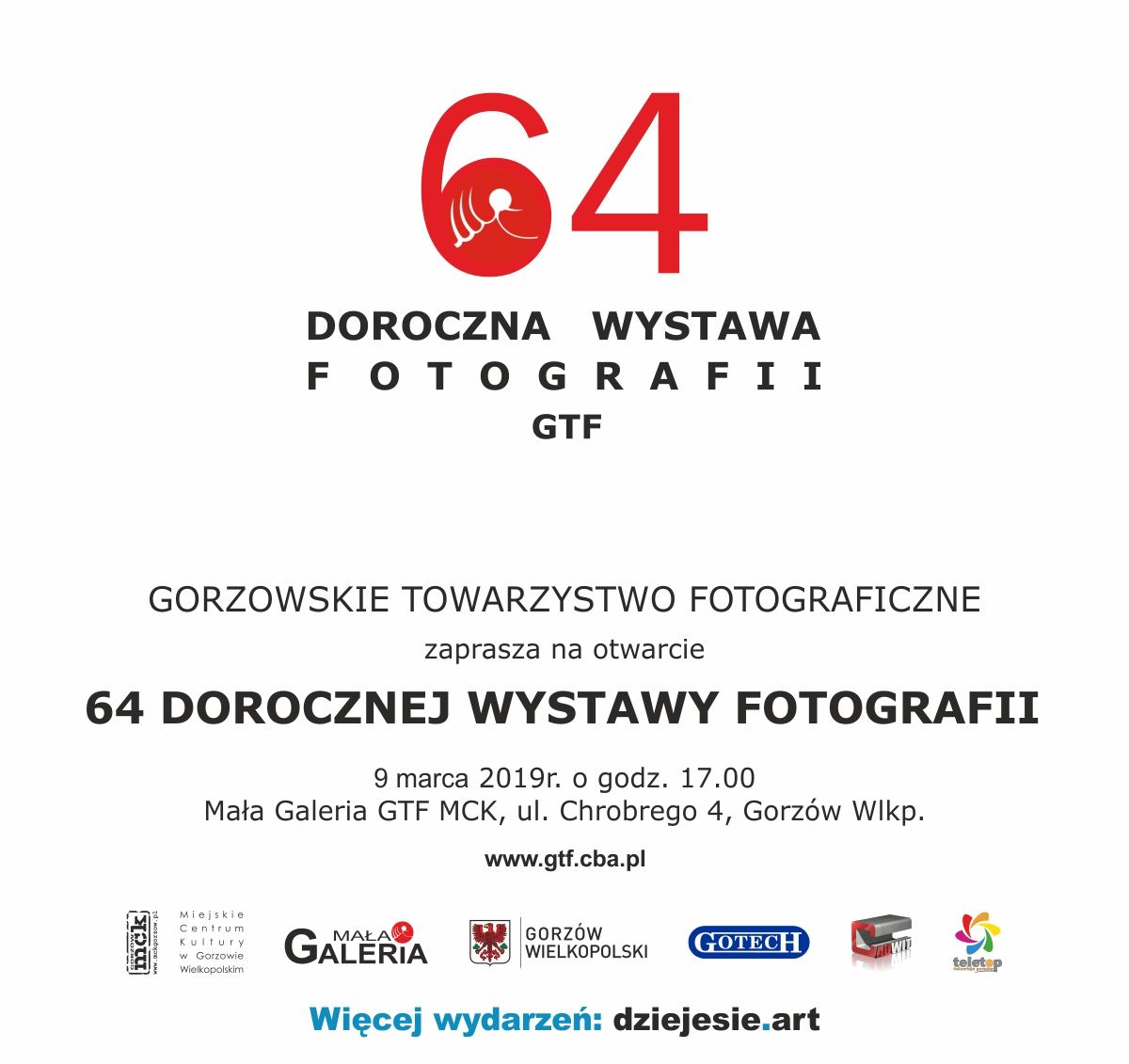 Grafika wydarzenia 64. Doroczna Wystawa Fotografii GTF