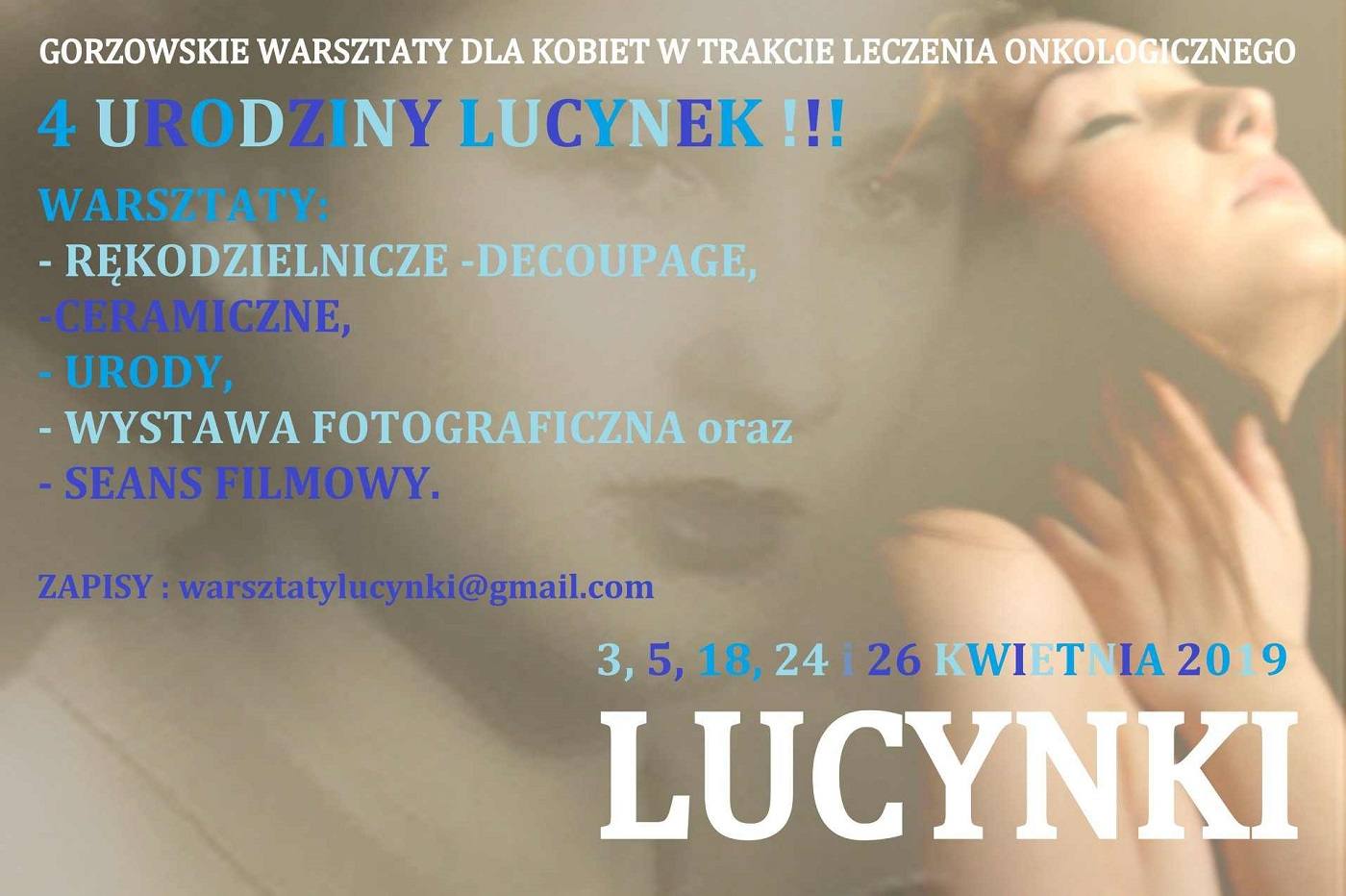 Grafika wydarzenia „Lucynki” – zajęcia decoupage