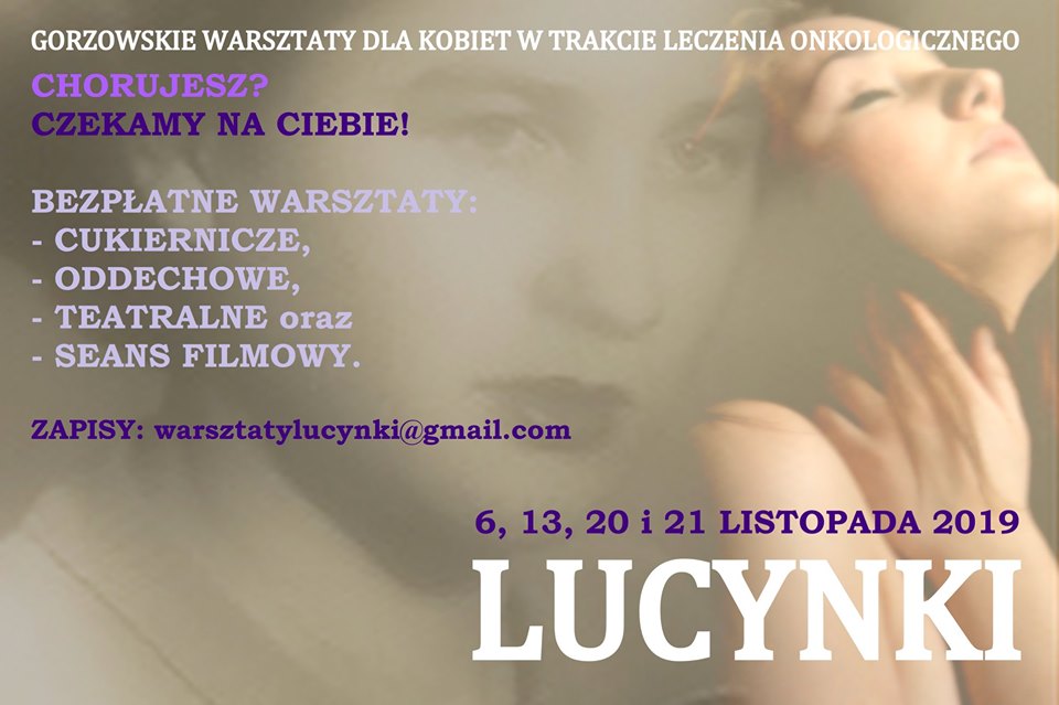 Grafika wydarzenia „Lucynki” – zajęcia teatralne