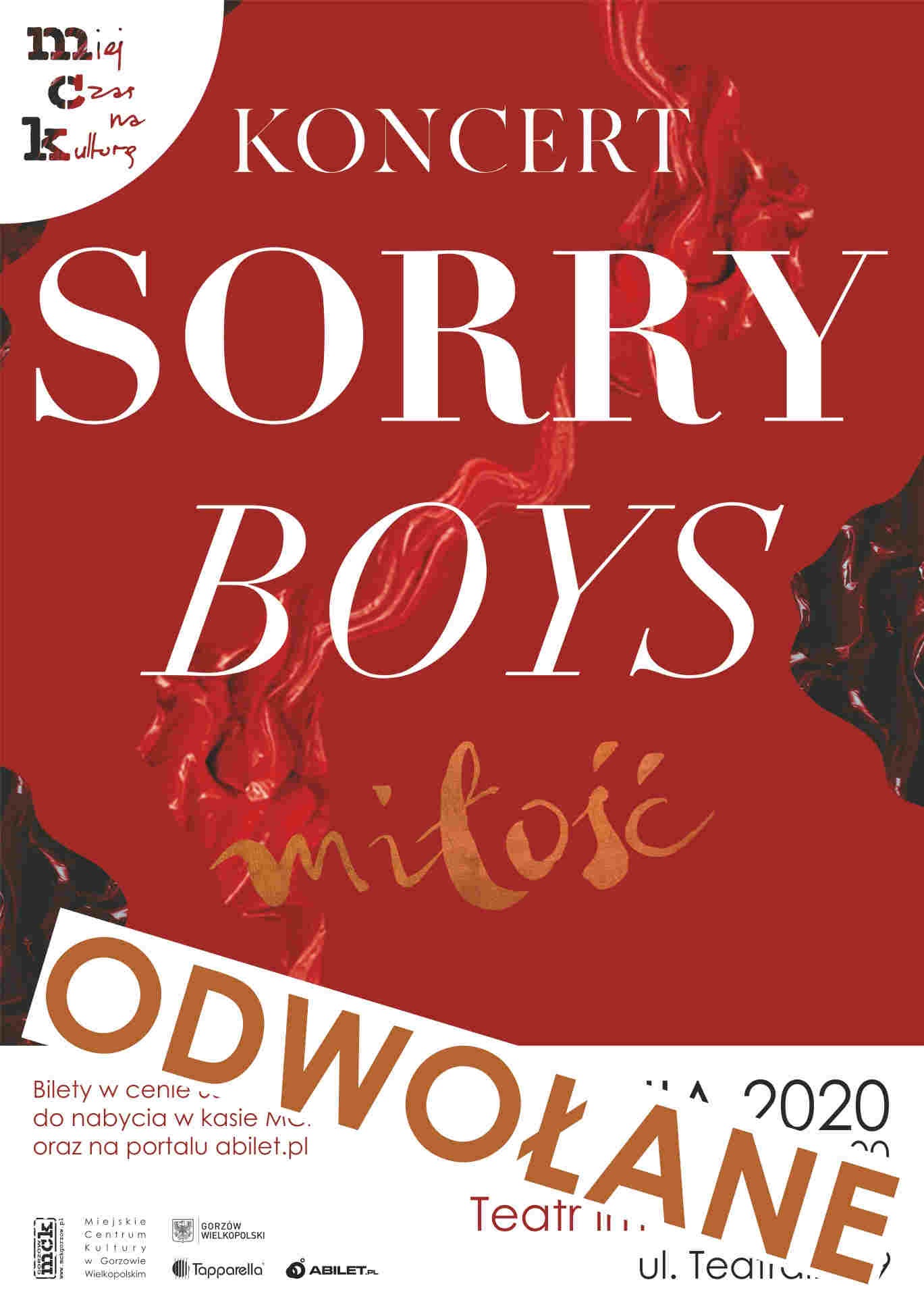 Grafika wydarzenia ODWOŁANE – Sorry Boys „Miłość”