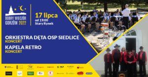 Grafika wpisu Dobry Wieczór Gorzów – koncert Orkiestry Dętej OSP Siedlice / kapela Retro