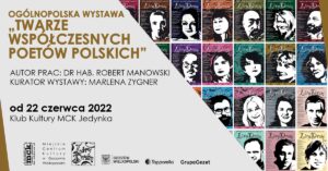 Grafika wpisu Ogólnopolska wystawa „Twarze współczesnych poetów polskich”