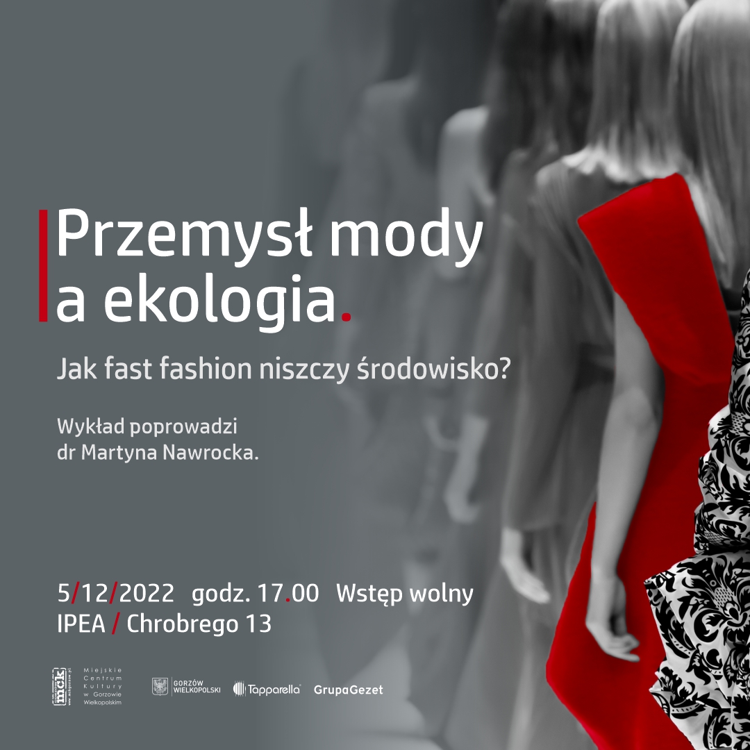 Grafika wydarzenia Przemysł mody a ekologia. Jak fast fashion niszczy środowisko?