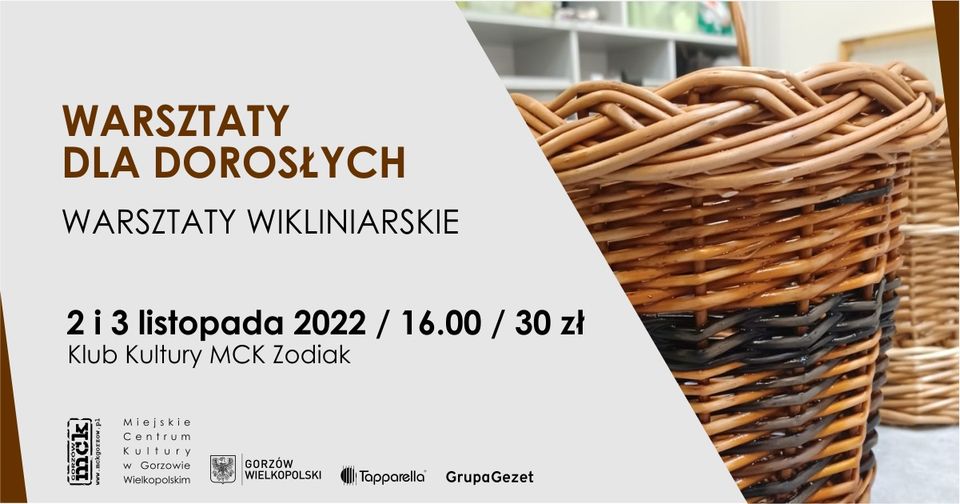 Grafika wydarzenia Warsztaty wikliniarskie dla dorosłych