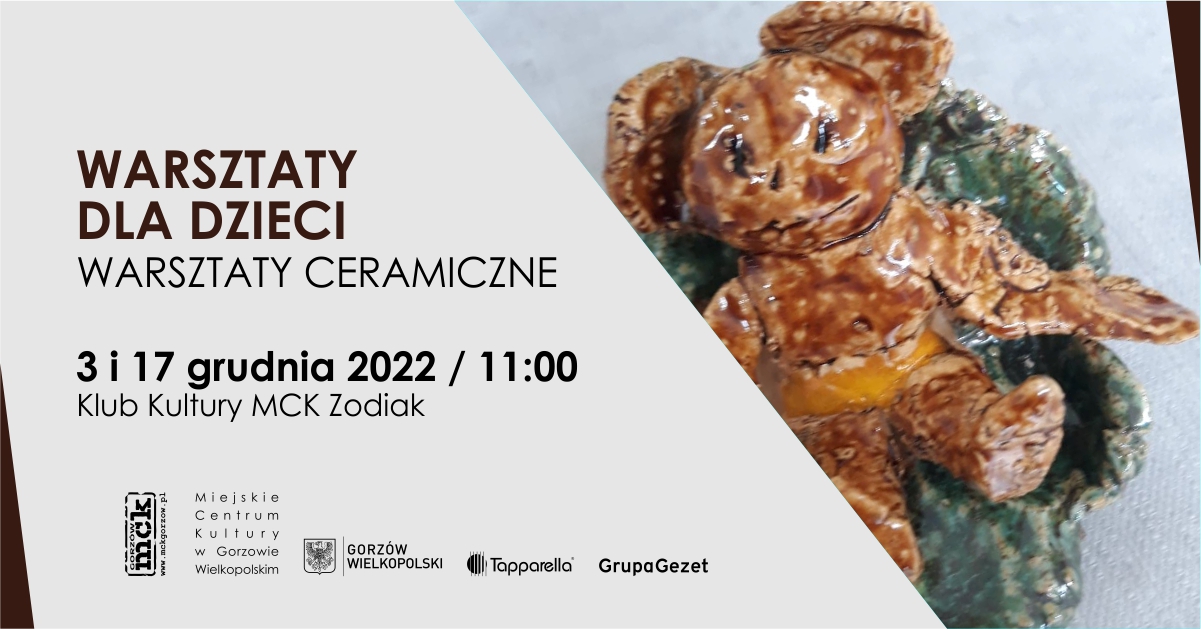 Grafika wydarzenia Warsztaty ceramiczne dla dzieci