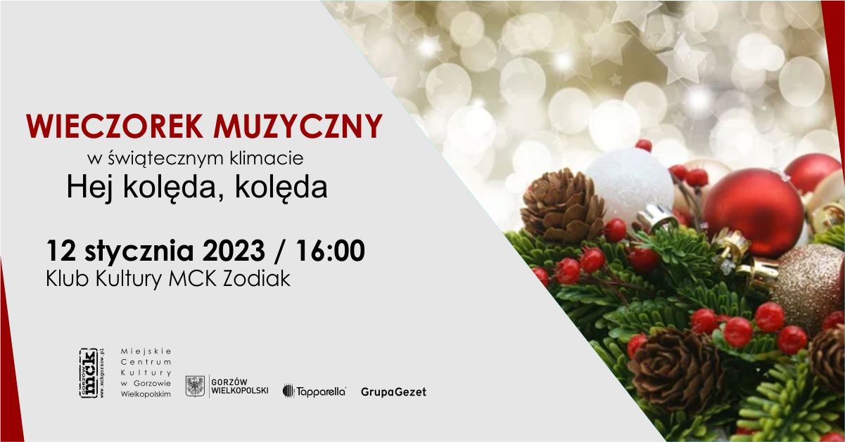 Grafika wydarzenia Wieczorek muzyczny Hej kolęda, kolęda