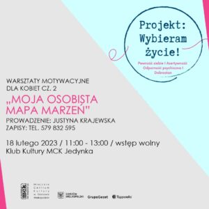 Grafika wpisu Warsztaty motywacyjne dla kobiet cz. 2: „Moja osobista mapa marzeń”