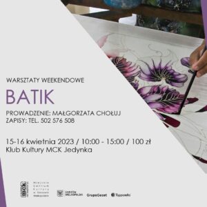 Grafika wpisu Batik. Warsztaty weekendowe