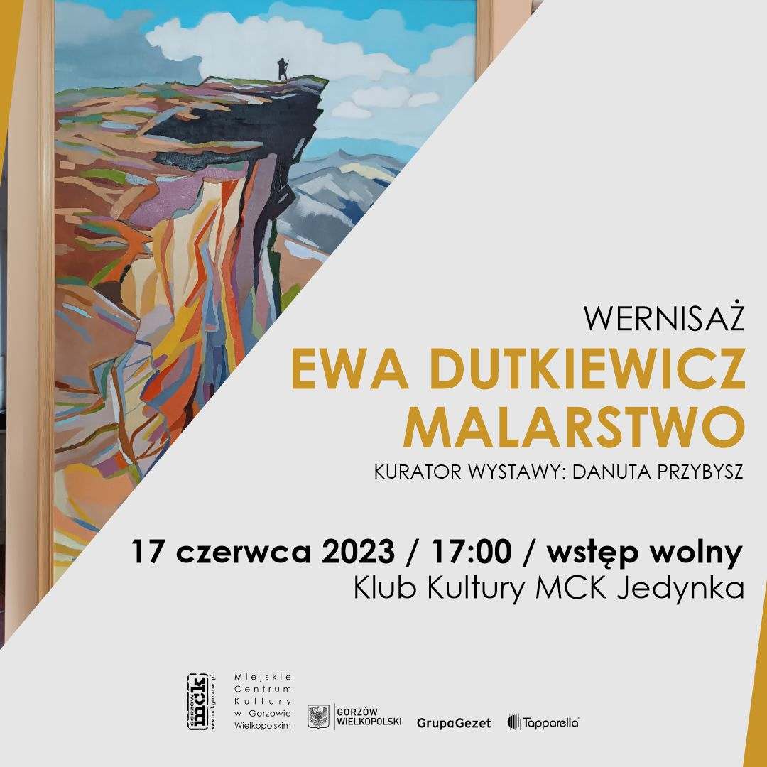 Grafika wydarzenia Wernisaż wystawy malarstwa Ewy Dutkiewicz
