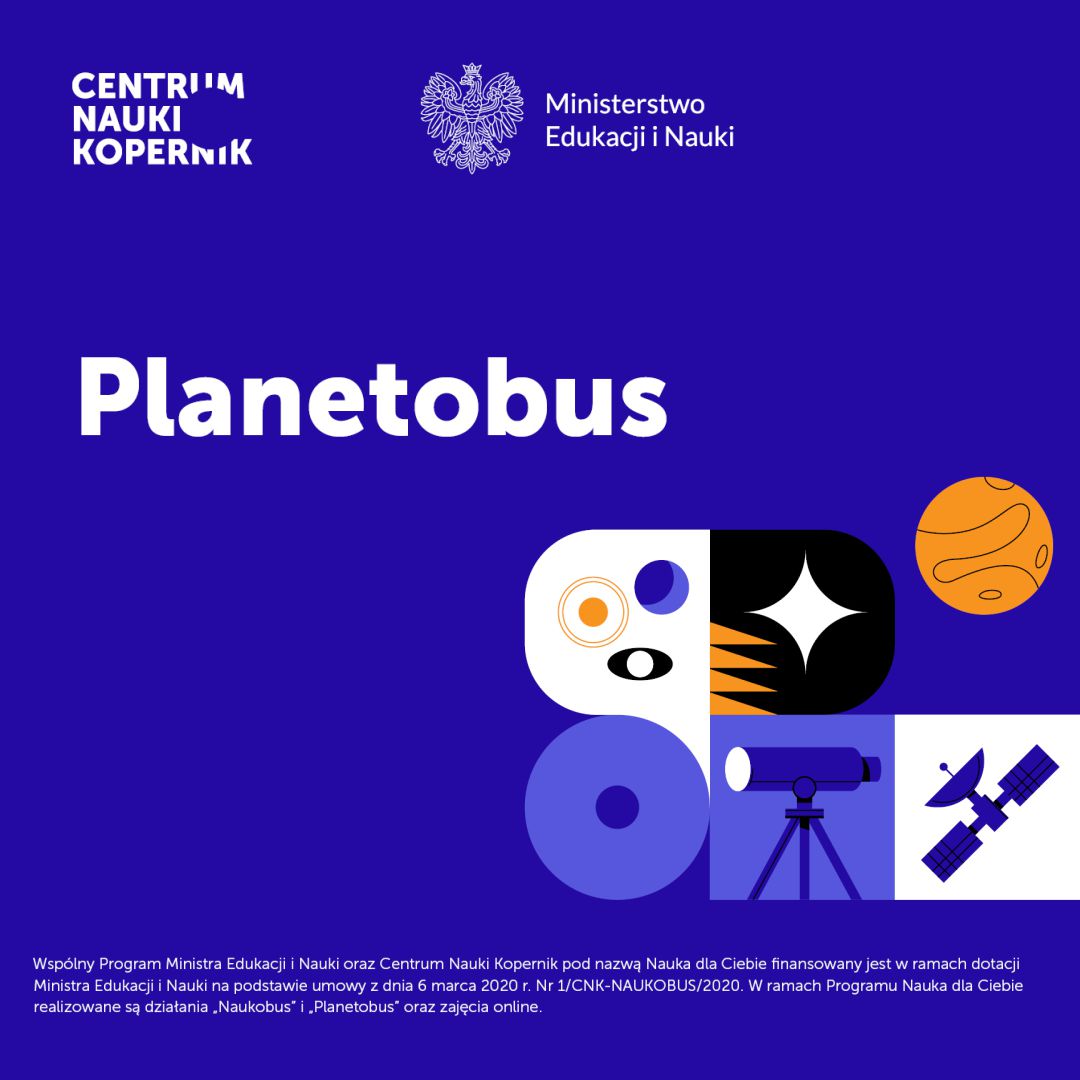 Grafika wydarzenia PLANETOBUS – mobilne planetarium