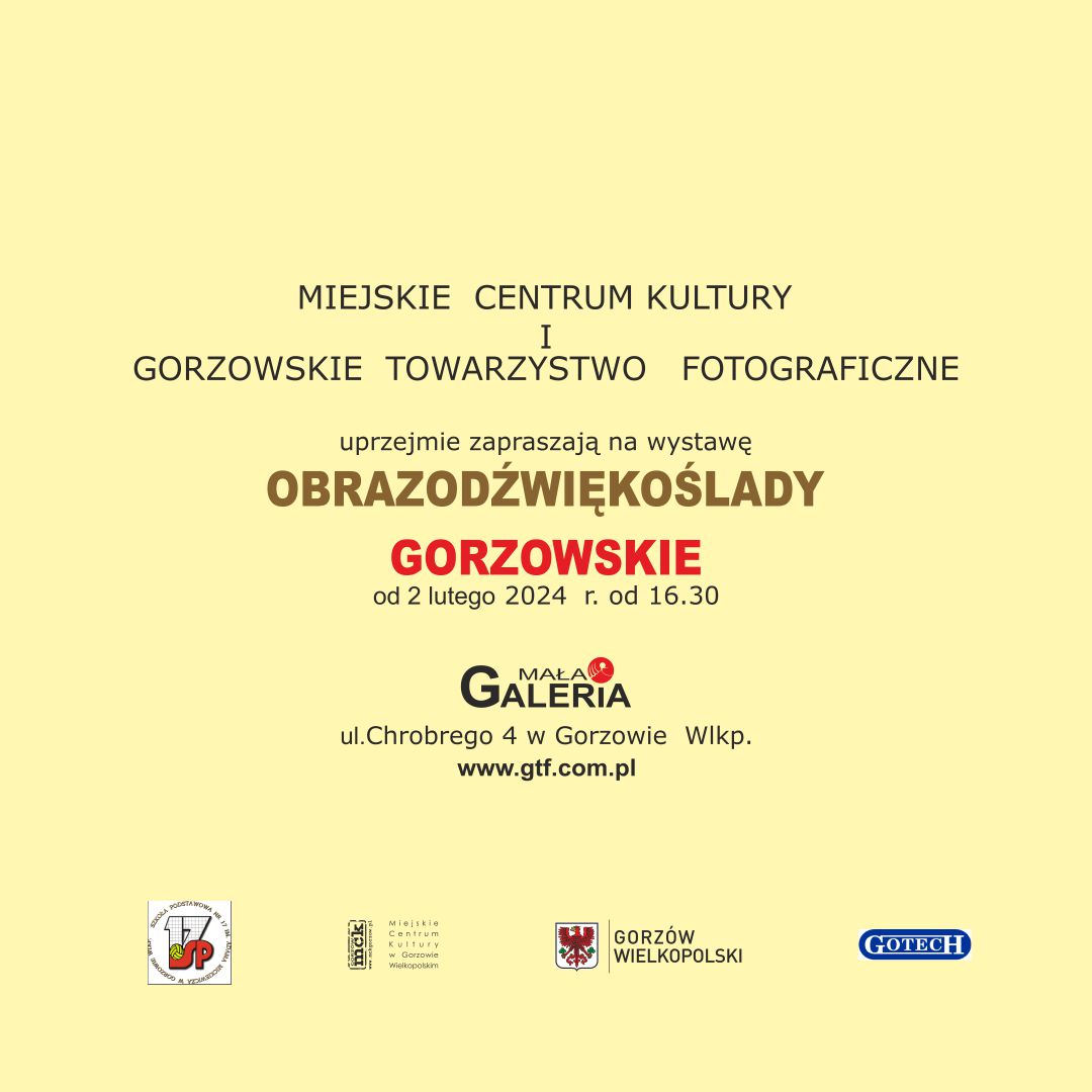 Grafika wydarzenia Gorzowskie Obrazodźwiękoślady