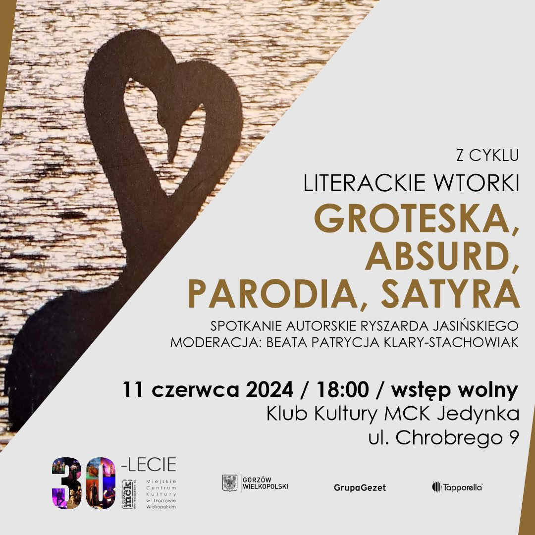 Grafika wydarzenia „Literackie wtorki”: Spotkanie autorskie Ryszarda Jasińskiego