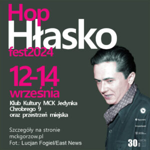 Grafika wpisu Festiwal literacki „Hop Hłasko Fest 2024”