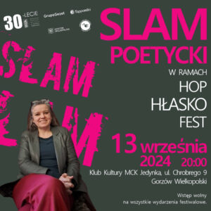 Grafika wpisu SLAM poetycki – „Hop Hłasko Fest 2024”