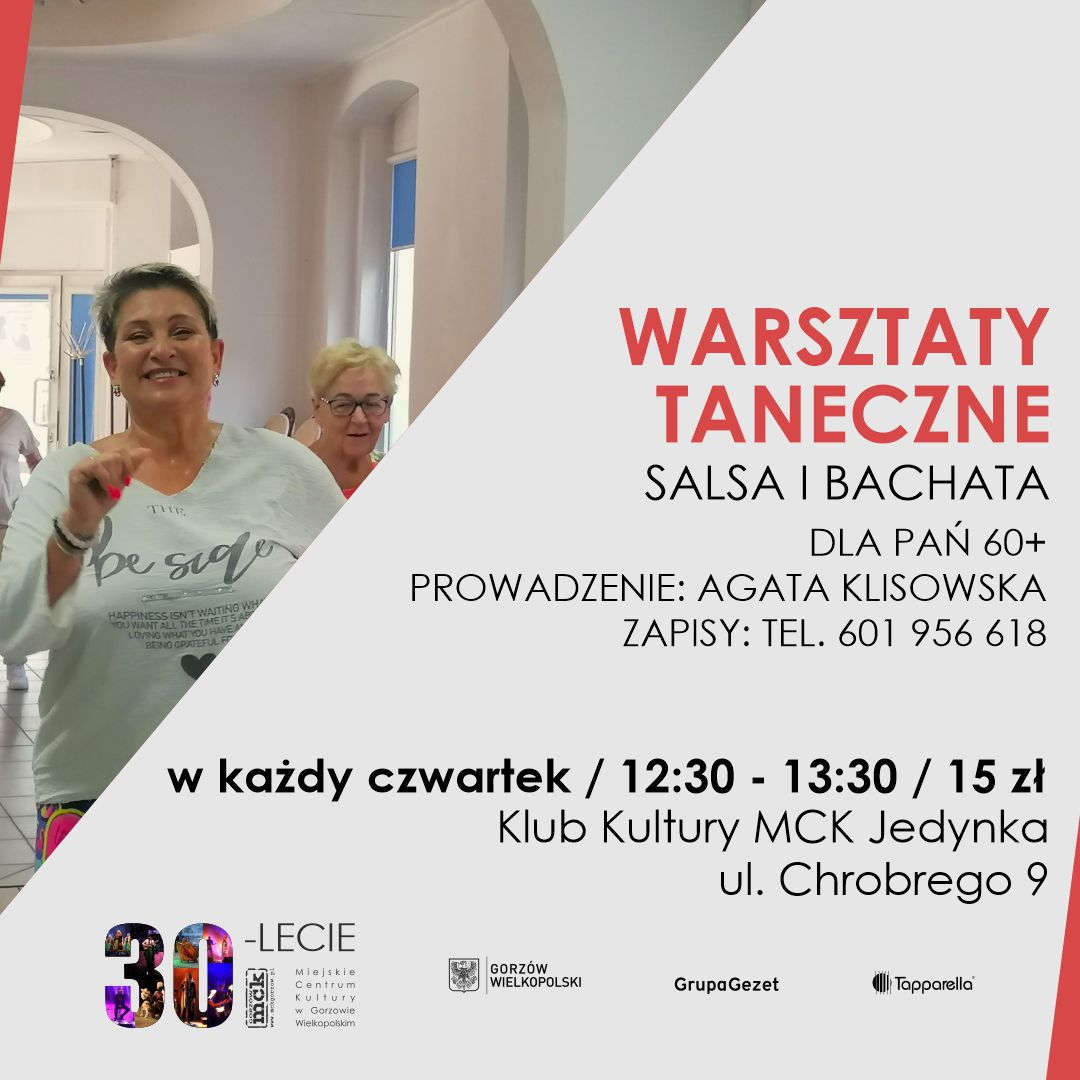 Grafika wydarzenia Warsztaty taneczne – salsa, bachata