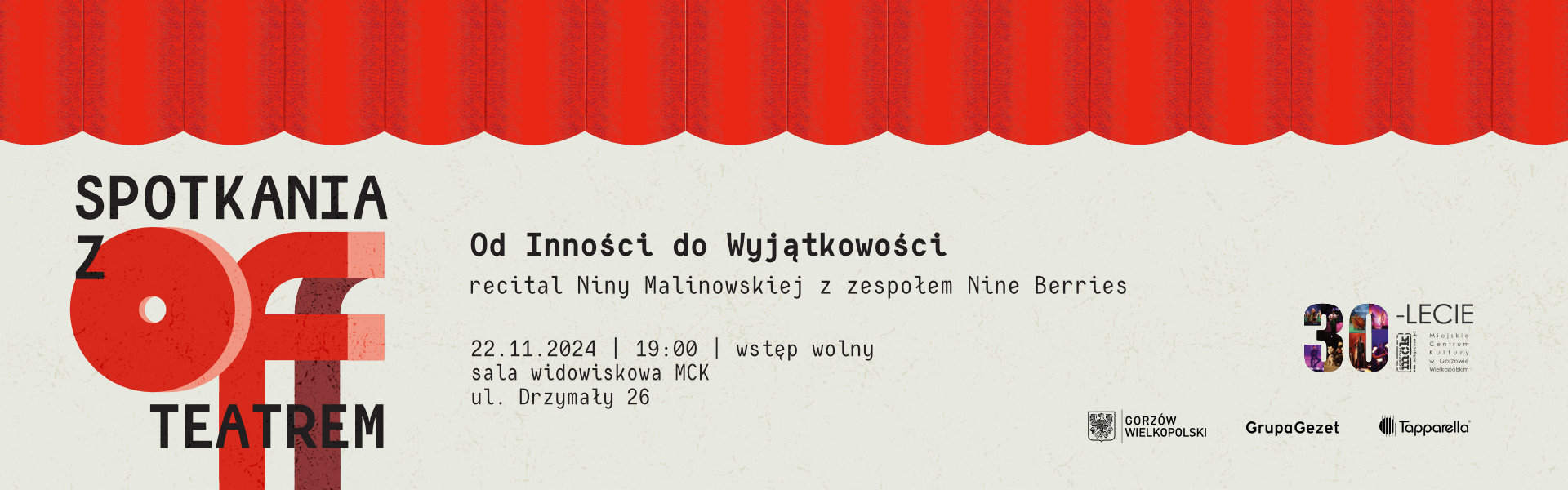 2024.11.22 Spotkania z OFF Teatrem – „Od Inności do Wyjątkowości” baner