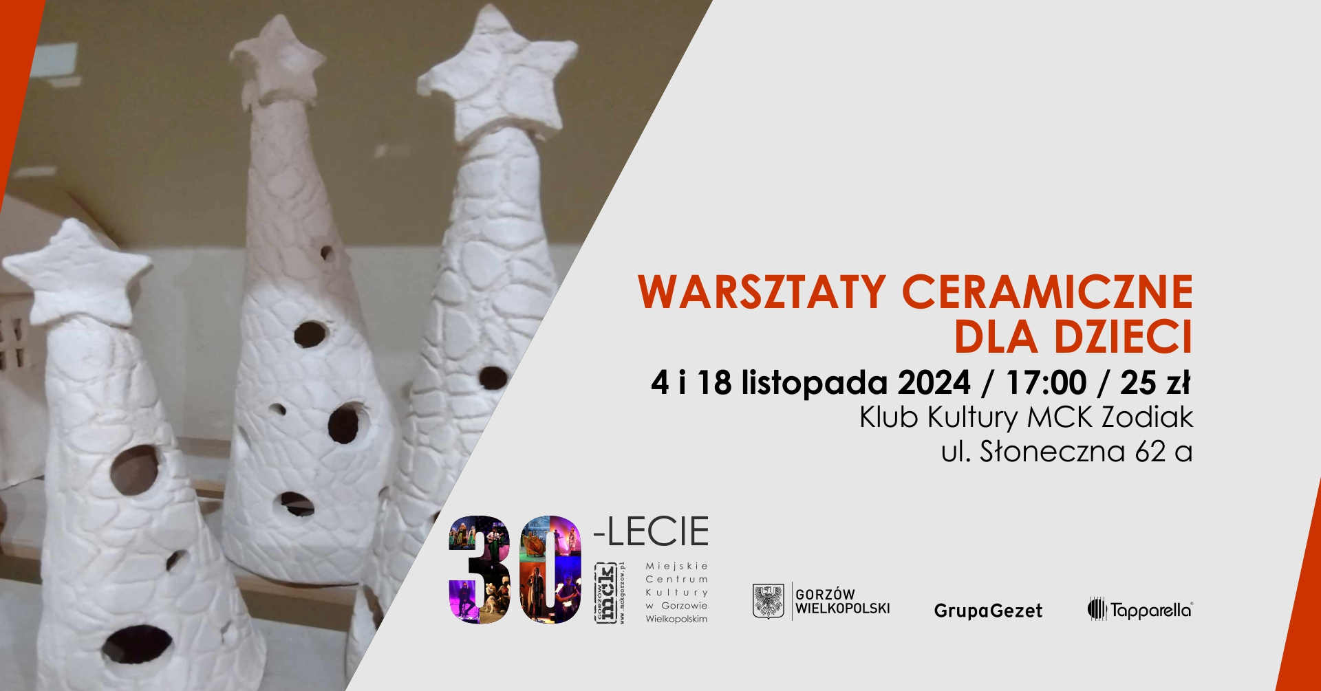 Grafika wydarzenia Warsztaty ceramiczne dla dzieci