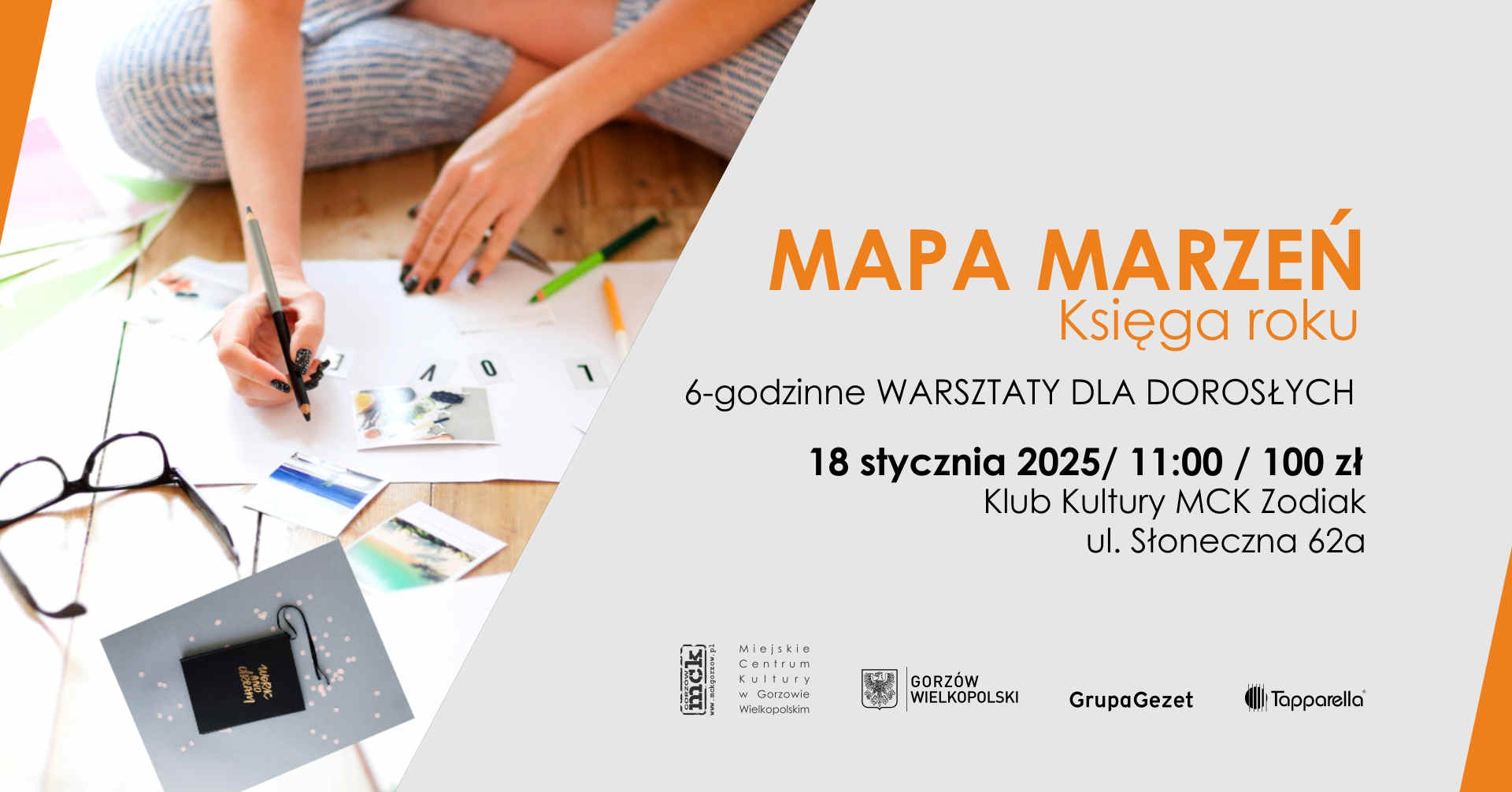 Grafika wydarzenia Mapa marzeń – warsztaty dla dorosłych