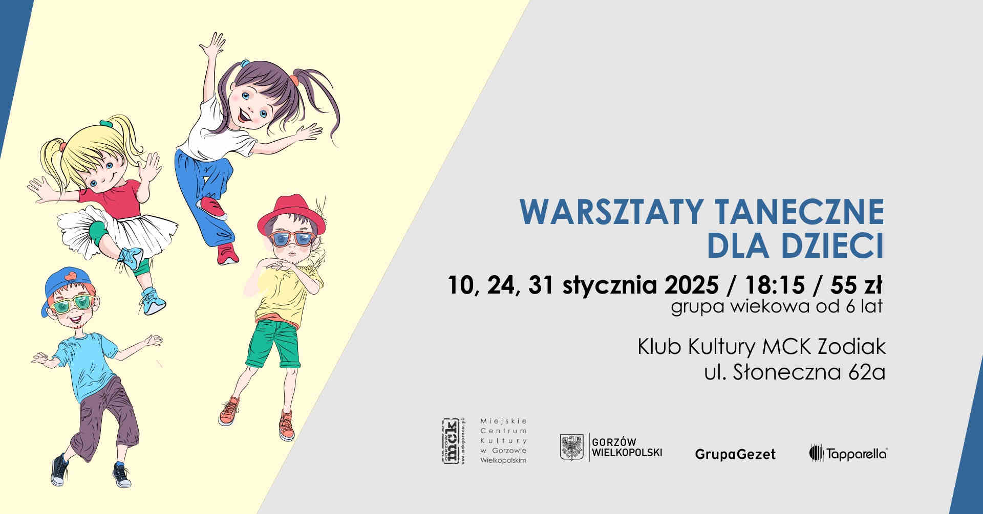 Grafika wydarzenia Warsztaty taneczne dla dzieci