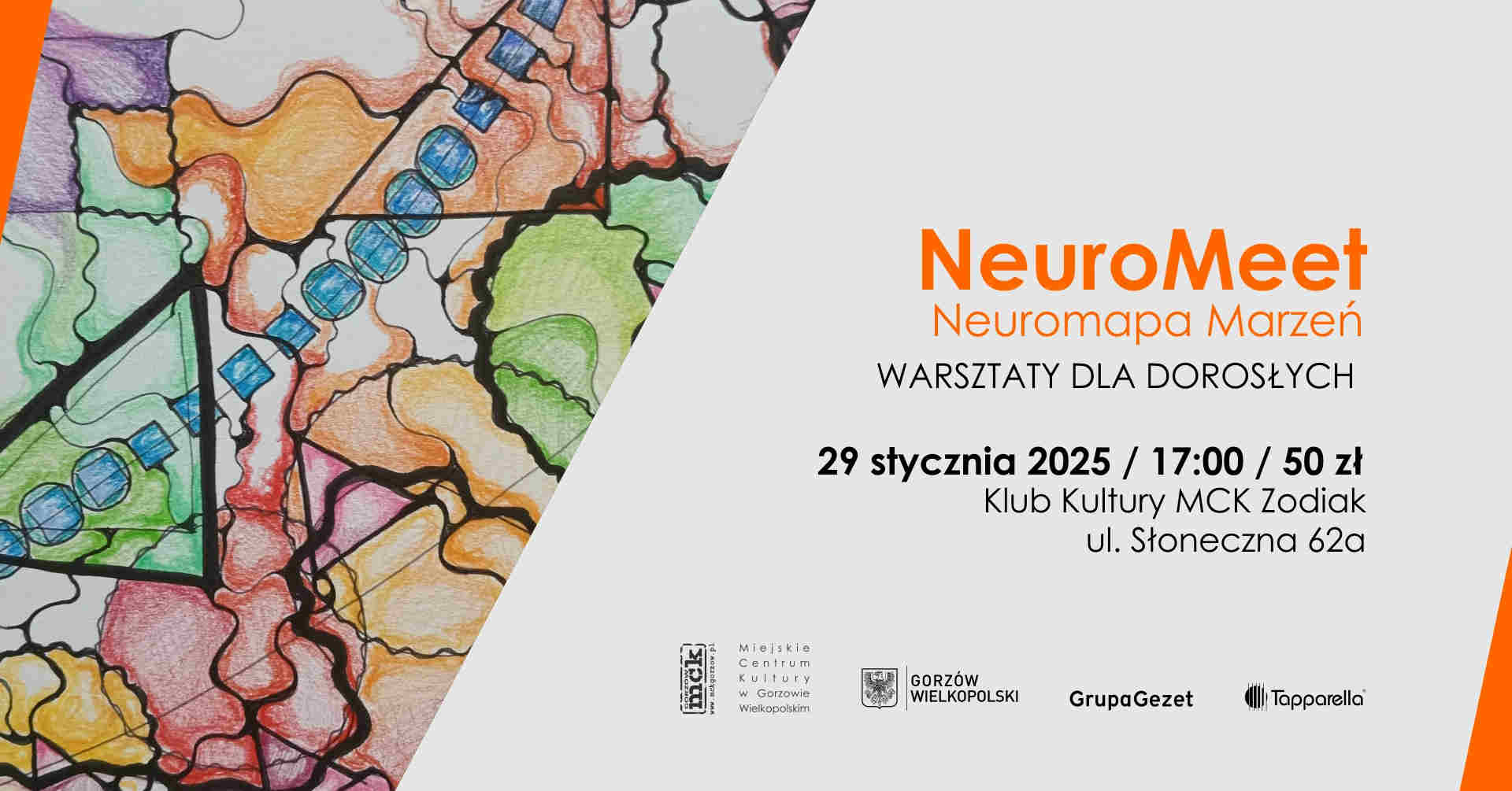 Grafika wydarzenia Neuromeet – Neuromapa Marzeń – warsztaty dla dorosłych