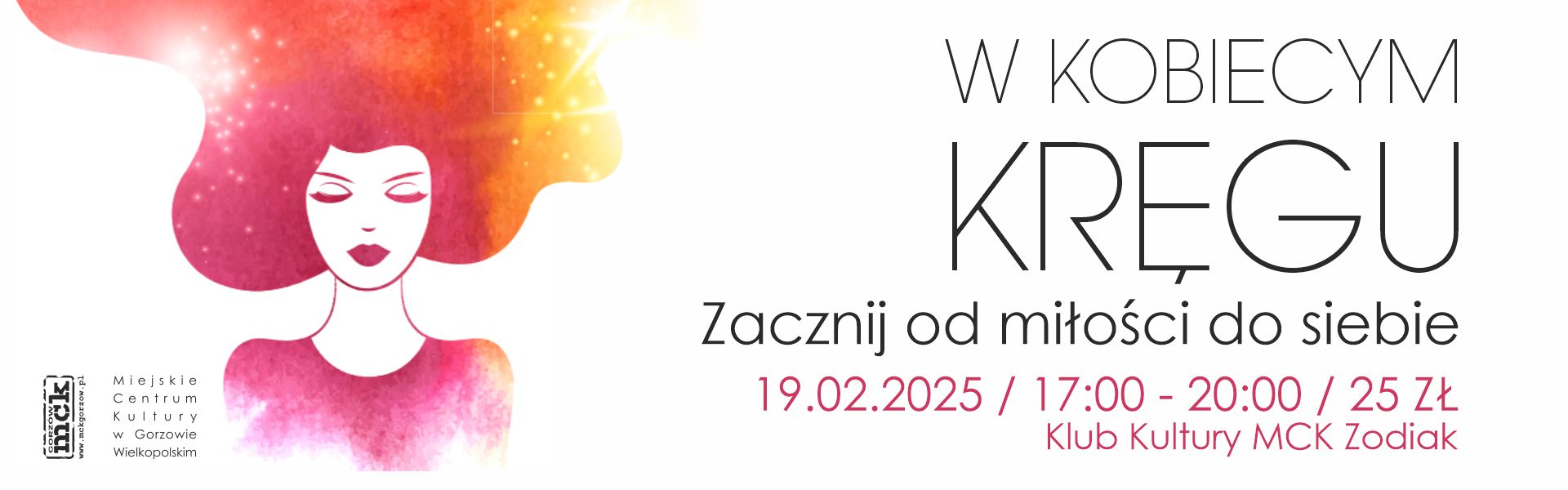 2025.02.19 W Kobiecym Kręgu - Zacznij od miłości do siebie baner