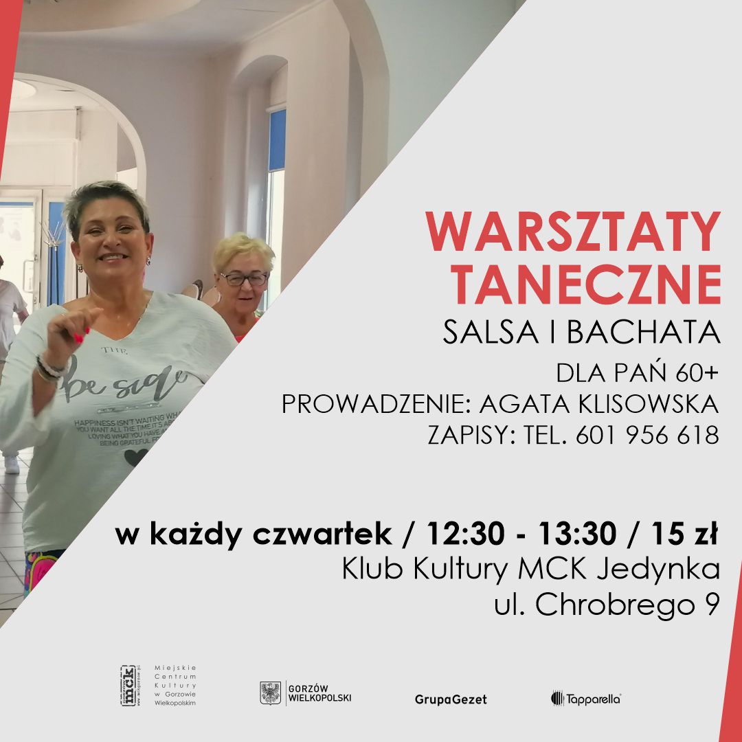 Grafika wydarzenia Warsztaty taneczne – salsa, bachata