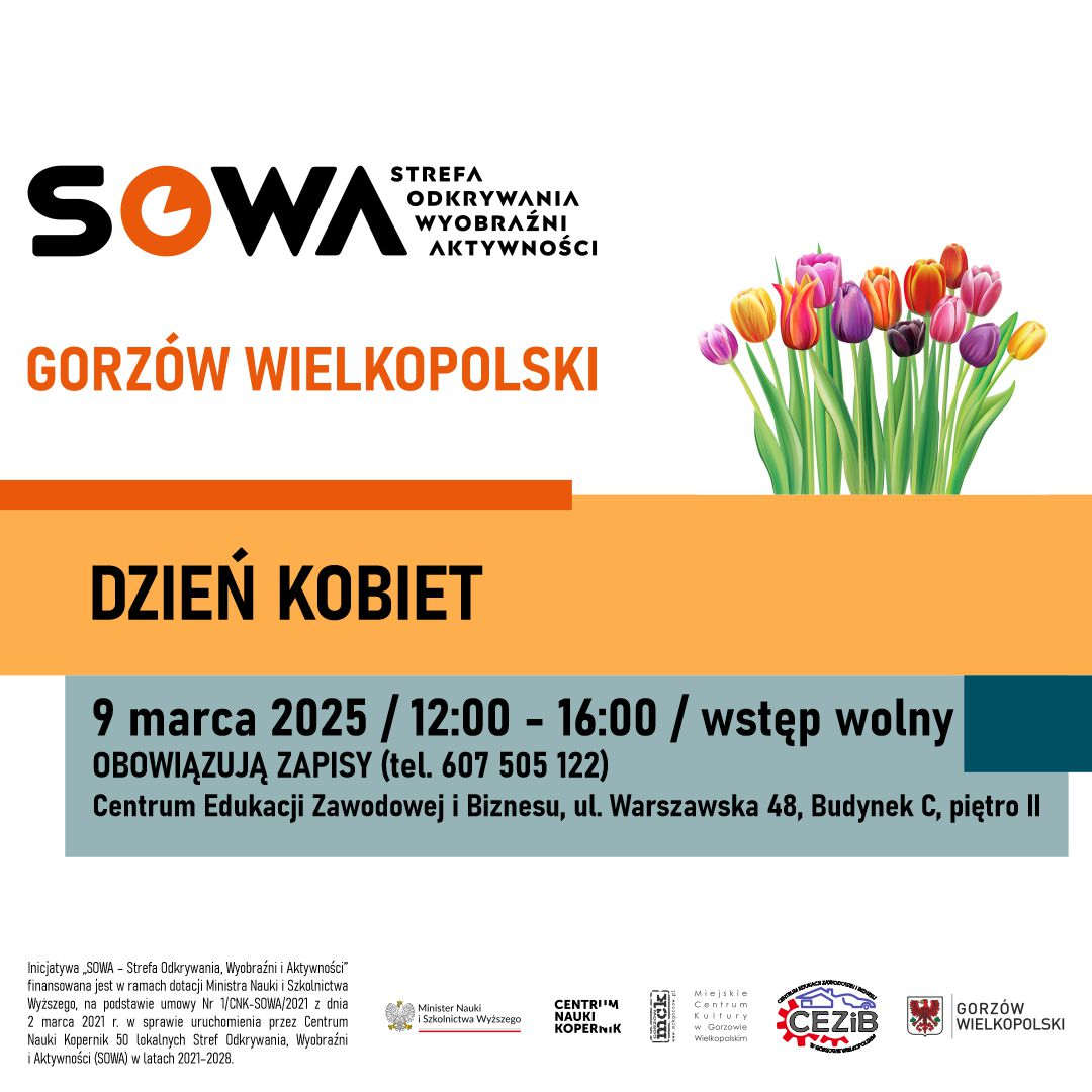 Grafika wydarzenia Dzień Kobiet w SOWA Gorzów Wielkopolski