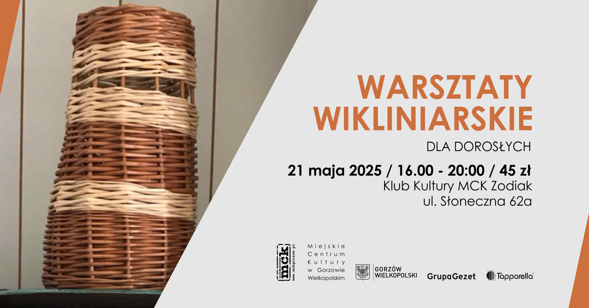 Grafika wydarzenia Warsztaty wikliniarskie dla dorosłych