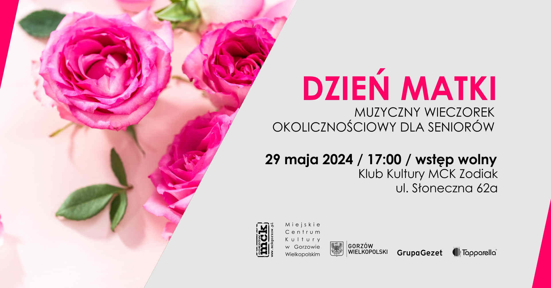 Grafika wydarzenia Dzień Matki – muzyczny wieczorek okolicznościowy