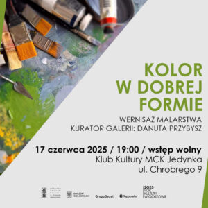 Grafika wpisu Wernisaż wystawy „Kolor w dobrej formie”
