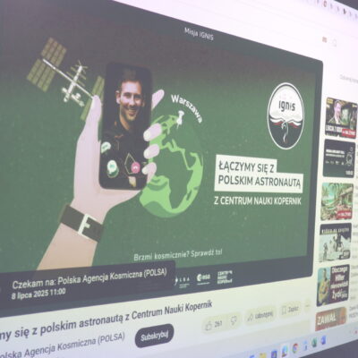 Zdjęcie - 2025.07.08 Łączenie z ISS i Sławoszem Uznańskim-Wiśniewskim