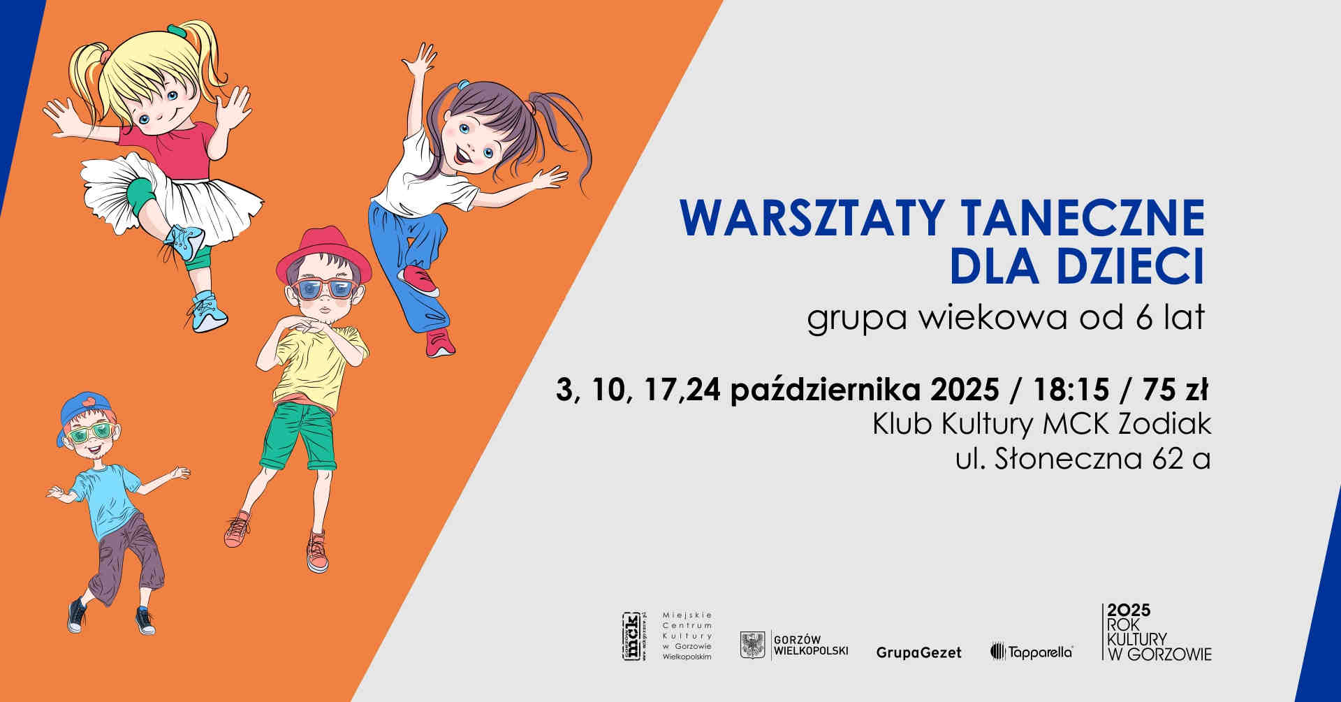 Grafika wydarzenia Warsztaty taneczne dla dzieci