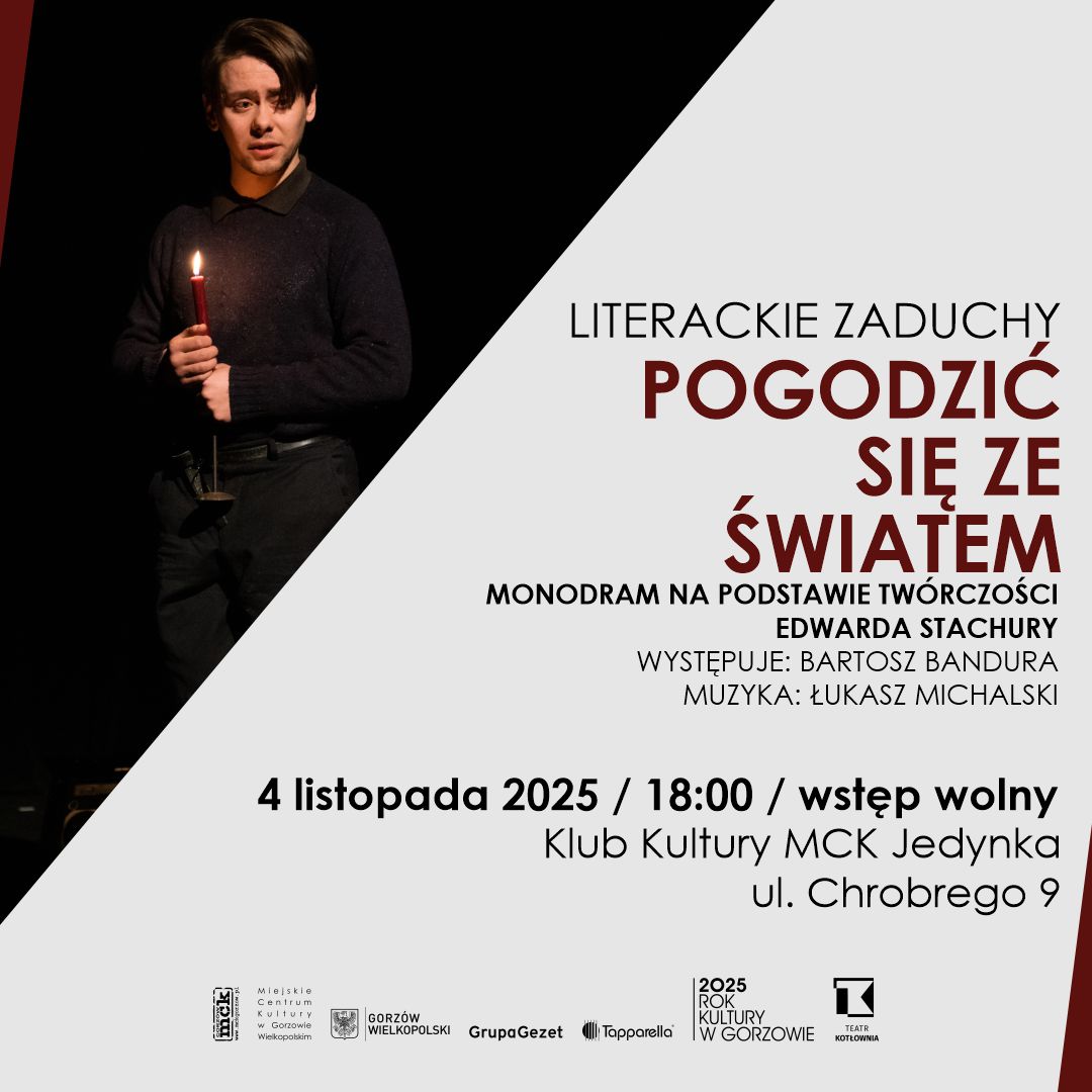 Grafika wydarzenia Literackie ZaDuchy – „Pogodzić się ze światem”