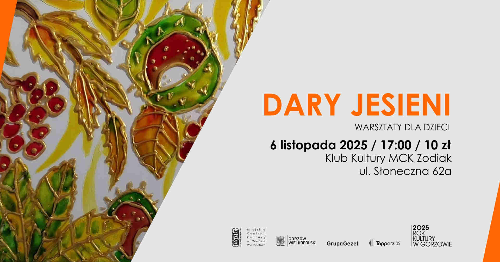 Grafika wydarzenia Dary jesieni – warsztaty dla dzieci