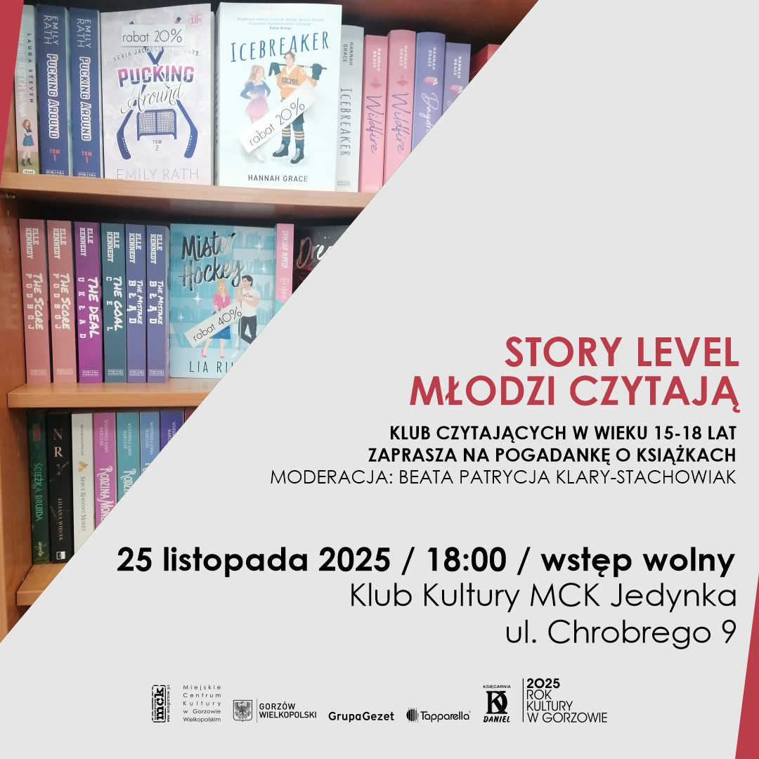 Grafika wydarzenia Story Level – Młodzi czytają