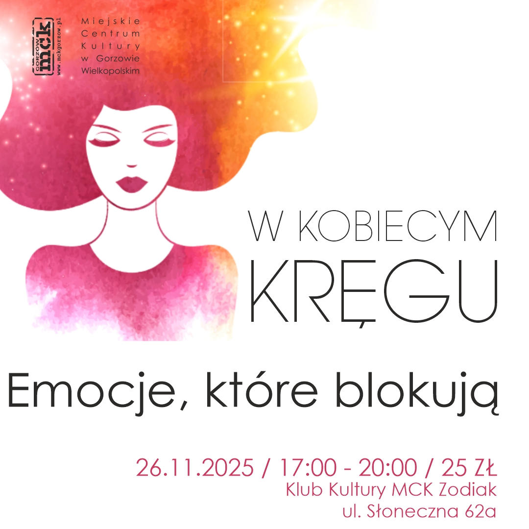 Grafika wydarzenia W Kobiecym Kręgu – Emocje, które blokują