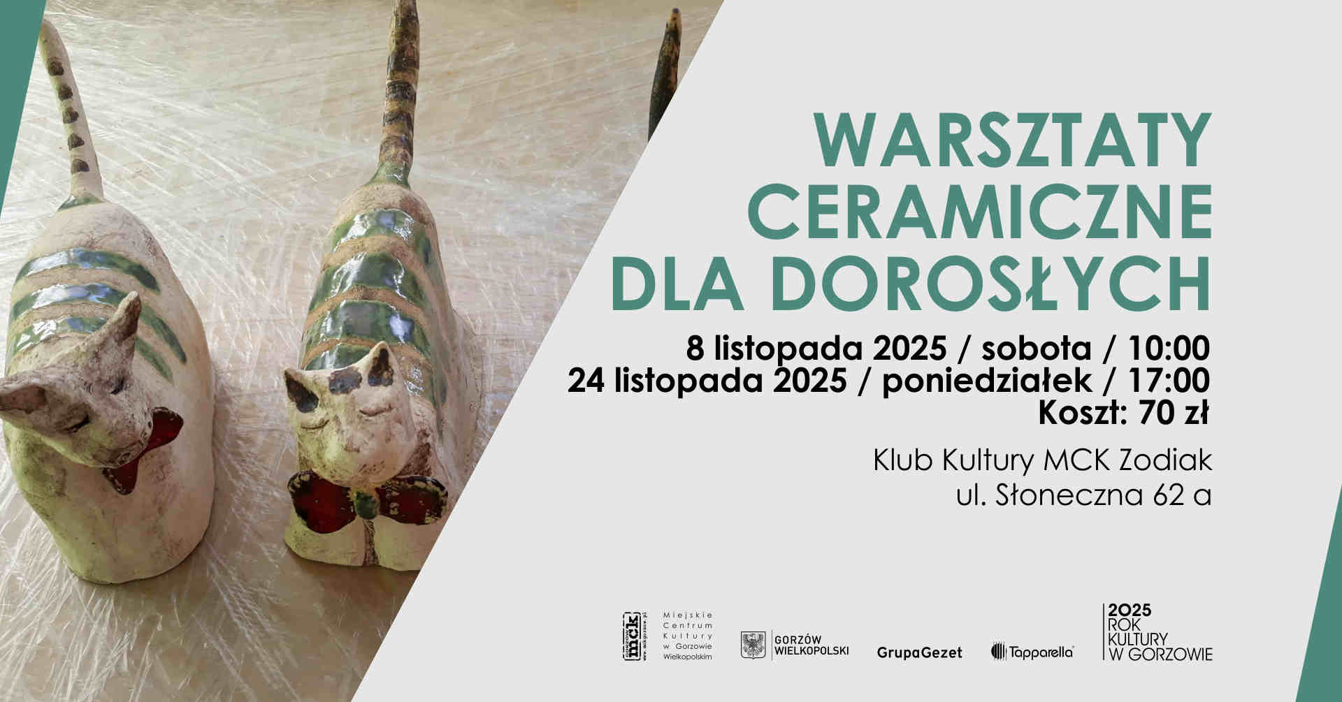 Grafika wydarzenia Warsztaty ceramiczne dla dorosłych