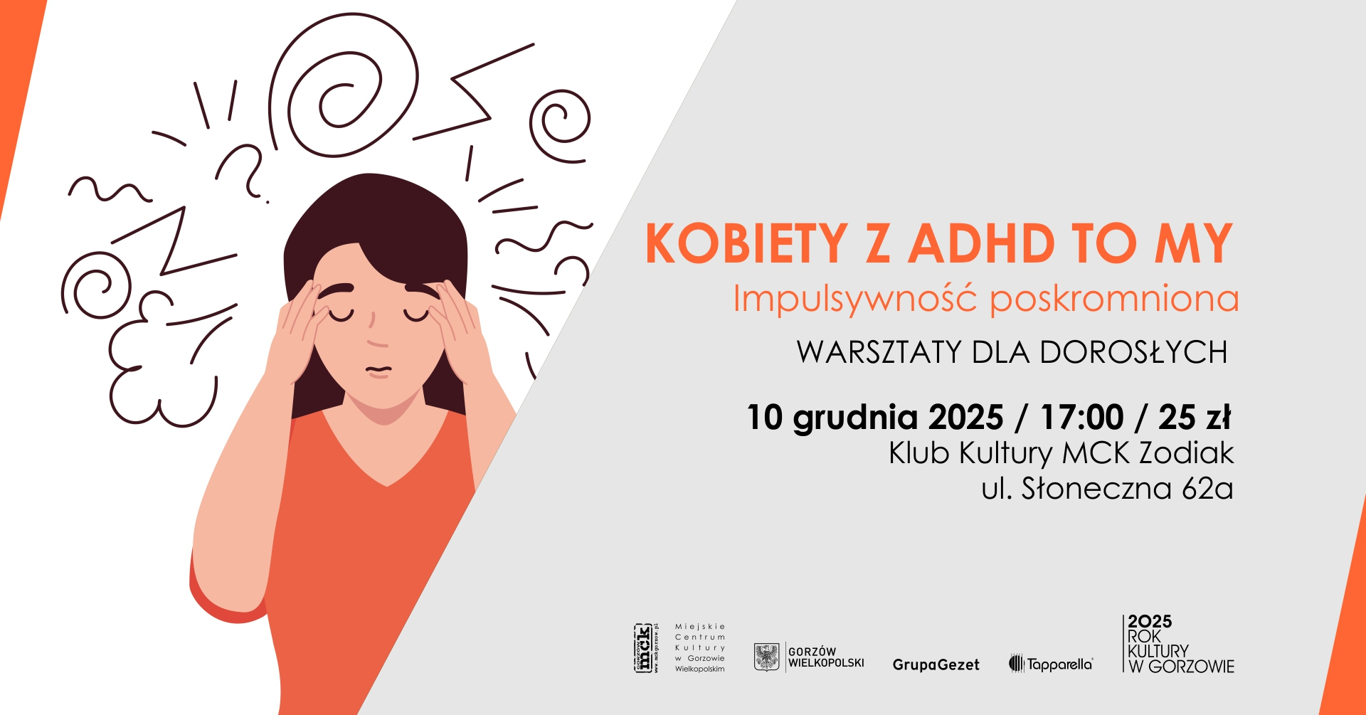 Grafika wydarzenia Kobiety z ADHD to my – Impulsywność poskromniona